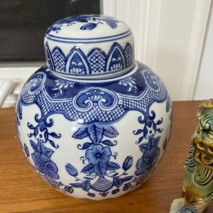 Blue and White Ginger Jar